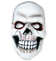 narrenwelt Maske Schädel Maske Monster Halloween Halbsmaske weiß Latex