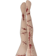 narrenwelt Strumpfhose Narben klein rot wundenHalloween  Horror Zombie Hexe Dracula Fasching Karneval sortiert