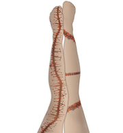 narrenwelt Strumpfhose Narben rot groß Halloween  Horror Zombie Hexe Dracula Fasching Karneval sortiert