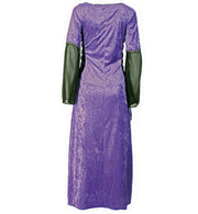 narrenwelt Kostüm Lady Purpur Kleid Vamp Damenkostüm Vampir Hexe Gothic Halloween Karneval Gr. 40