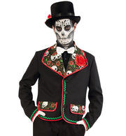 narrenwelt Kostüm Jacke El Fargo mex. Totentag tex mex Look Geisterstunde Halloween Horror Fasching Karneval Unisex