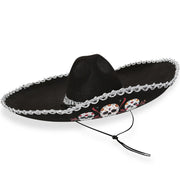 narrenwelt Sombrero Mex.Totentag Kostüm Accessoires Halloween  tex mex Look Zombie Geisterstunde