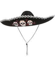 narrenwelt Sombrero Mex.Totentag Kostüm Accessoires Halloween  tex mex Look Zombie Geisterstunde