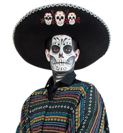 narrenwelt Sombrero Mex.Totentag Kostüm Accessoires Halloween  tex mex Look Zombie Geisterstunde