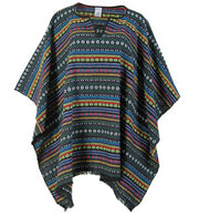 narrenwelt Kostüm Poncho El Paco mex. Totentag tex mex Look Geisterstunde Halloween Horror Fasching Karneval Unisex