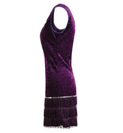 narrenwelt Kostüm Charleston Kleid lila Damenkostüm 20er Jahre  Fasching Great Gatsby Karneval