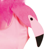 narrenwelt Kostüm Flamingo Kleid inkl Federboa Damenkostüm 34 - 40 Ballett Tänzerin Fasching Karneval