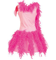 narrenwelt Kostüm Flamingo Kleid inkl Federboa Damenkostüm 34 - 40 Ballett Tänzerin Fasching Karneval