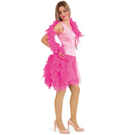 narrenwelt Kostüm Flamingo Kleid inkl Federboa Damenkostüm 34 - 40 Ballett Tänzerin Fasching Karneval