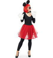 narrenwelt Kostüm Tüllrock Tutu rot Ballett Tütü Basic Tüll Rock Erwachsene Teenie Line Größe S - L Fasching