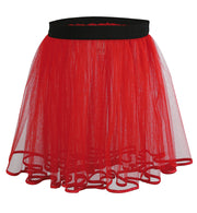 narrenwelt Kostüm Tüllrock Tutu rot Ballett Tütü Basic Tüll Rock Erwachsene Teenie Line Größe S - L Fasching