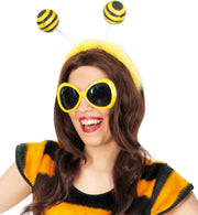narrenwelt Haarreif Biene gelb Wabbles Bienen Käfer Tier Fasching Kostüm Accessoires