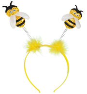 narrenwelt Haarreif Biene gelb Wabbles mit Pailetten Käfer Tier Fasching Kostüm Accessoires