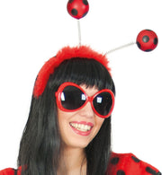 narrenwelt Haarreif Marienkäfer rot Wabbles Käfer Tier Fasching Kostüm Accessoires