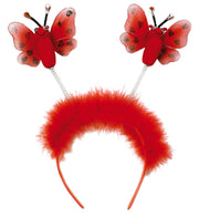 narrenwelt Haarreif Marienkäfer rot Wabbles  Käfer Tier Fasching Kostüm Accessoires