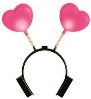 narrenwelt Haarreif Herz leuchtend rosa Accessoires Haarschmuck Kopfschmuck