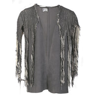 narrenwelt Kostüm Weste Zombie  1 tlg  im Fetzenlook Horror  Halloween  Gr. XXL