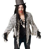 narrenwelt Kostüm Frack  Zombie  Oberteil 1 tlg  im Fetzenlook Horror  Halloween  Gr. M