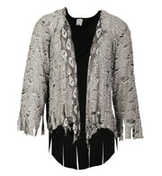 narrenwelt Kostüm Frack  Zombie  Oberteil 1 tlg  im Fetzenlook Horror  Halloween  Gr. M