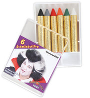 narrenwelt Schminke HALLOWEEN - STIFTE 6er Box Schminkstifte Horror Fasching Karneval