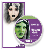 narrenwelt Aqua Schminke Make-up Hexengrün Hexen - Grün SB Halloween Horror Horrorschminke SB 15g Tiegel