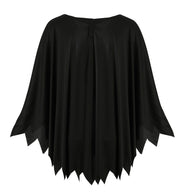 narrenwelt Kostüm Umhang Skelett bunt GID nachtleuchtend 1 tlg. Umhang Überwurf Teenie Line Halloween  Skelett Gr 128