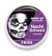 narrenwelt Schminke Make-up Nacht Schwarz Halloween Horror Horrorschminke  15g Tiegel