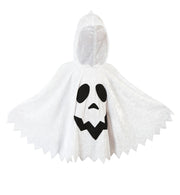 narrenwelt Kostüm Cape Kleiner Geist mit Kapuze und Kürbisgesicht 1 tlg. Umhang Überwurf  Halloween