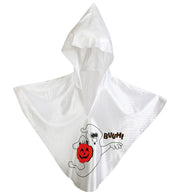 narrenwelt Kostüm Little Buuh 1 tlg. mit Kapuze Umhang Kind Kleiner Geist 98 + 104/116