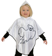 narrenwelt Kostüm Kleiner Geist weißer Umhang Überwurf Cape Halloween: