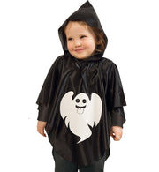 narrenwelt Kostüm Little Ghost Geist Cape mit Kapuze 1 tlg. Umhang Überwurf  Halloween  Gr 98 + 104/116
