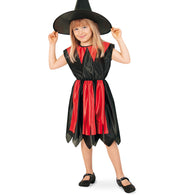 narrenwelt Kostüm Hexe Esra Kleid Mädchen Kleinkind Halloween 128 + 140