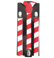 narrenwelt Hosenträger gestreift Köln Koeln rot/weiß mit Streifen rot / weiß Fasching Karneval
