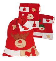 narrenwelt Nikolausbeutel Nikolaus Beutel Motiv Elch -ca. 36cm hoch- -Filz-