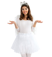 narrenwelt Haarreif Glitzersterne silber Sterne Engel Kopfschmuck Glitzer Weihnachten Accessoires