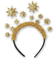 narrenwelt Haarreif Glitzersterne gold Heiligenschein Sterne Engel Goldengel Weihnachten Accessoires
