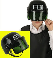 narrenwelt FBI-HELM mit beweglichem Visir Gr. ca. 58 cm Kinder Fasching Accessoires