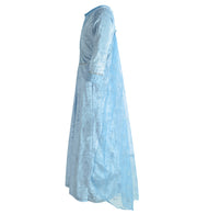 narrenwelt Kostüm EISPRINZESSIN Kleid mit abnehmbarer Schleppe Mädchen Gr. 104-140