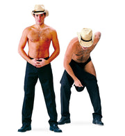 narrenwelt Kostüm Striphose Strip Hose schwarz  Gr 56