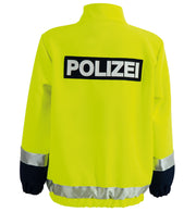 narrenwelt Kostüm Polizeijacke Neon gelb Polizist Polizei Jacke Kinder Gr 104 -140 Fasching