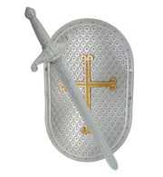 narrenwelt  Ritter-Set, 2-tlg. Schwert + Schild Ritterschwert + Schild Ritter Kostüm Accessoires