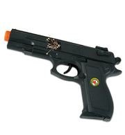 narrenwelt Pistole Super Shot Pistole, Light & Sound, 22 c, Kinder Spielzeug Kostüm Accessoires