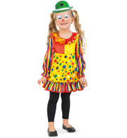 narrenwelt Kostüm Clown Penny Kleid Gr. 86 + 98 Mädchen Clownkostüm Baby Kostüm Kinder Fasching