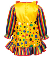 narrenwelt Kostüm Clown Penny Kleid Gr. 86 + 98 Mädchen Clownkostüm Baby Kostüm Kinder Fasching