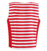 narrenwelt Kostüm Weste Köln rot/weiß Herren 1tlg. Oberteil Männer  Karneval Motto Party