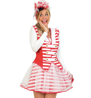 narrenwelt Kostüm Rock rot/weiß Damen 1tlg. Rock Köln mit Tüll Kölln Karneval Motto Party