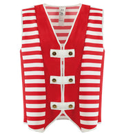 narrenwelt Kostüm Weste Köln rot/weiß Herren 1tlg. Oberteil Männer  Karneval Motto Party