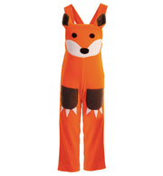 narrenwelt Kostüm Latzhose Fuchs 1 tlg. mit Taschen Baby Kinderkostüm Polar Fleece 98-116 Karneval Fasching