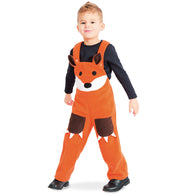 narrenwelt Kostüm Latzhose Fuchs 1 tlg. mit Taschen Baby Kinderkostüm Polar Fleece 98-116 Karneval Fasching