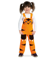 narrenwelt Kostüm Latzhose Tiger 1 tlg. mit Taschen Baby Kinderkostüm Polar Fleece Gr. 98 Karneval Fasching